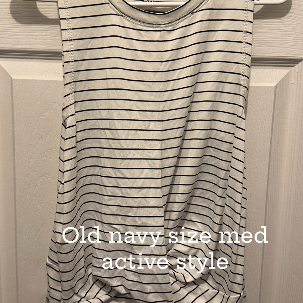 Striped Sleeveless Top Active old navy